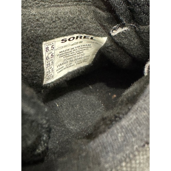 Sorel Women's Black Waterproof Winter Snow Boots Size 8.5 - Picture 8 of 12